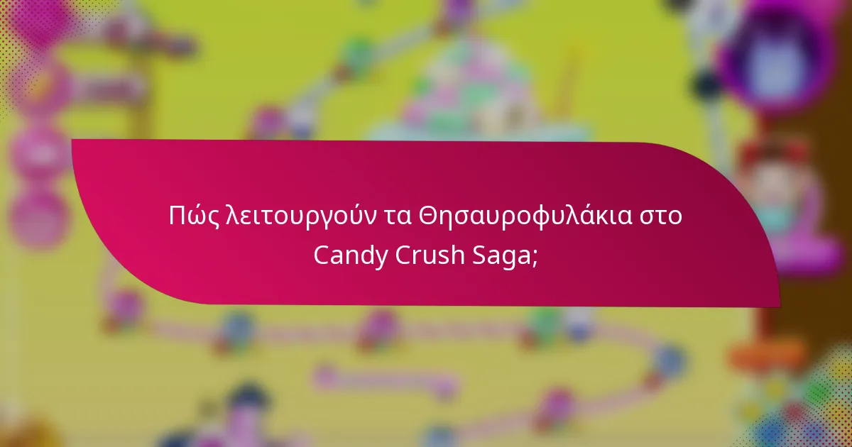 Πώς λειτουργούν τα Θησαυροφυλάκια στο Candy Crush Saga;